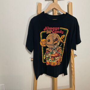 Trick R Treat graphic tee “Always Check Your Candy” size large